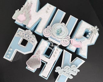 Princess 3D Letters, Princess Birthday, Princess Party Decor, Magical Birthday, Your Royal Highness Decor