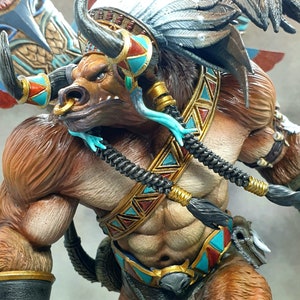 World Of Warcraft Custom Tauren Baine Figur