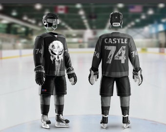 Punish Skull Hockey Jersey