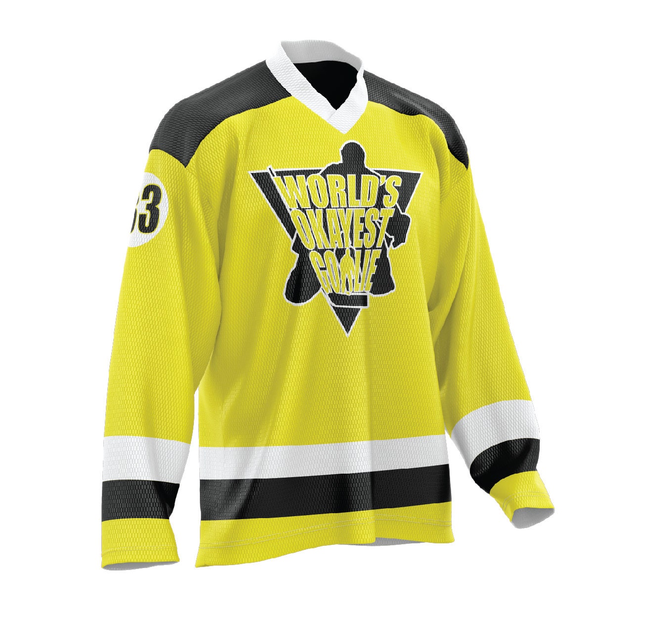 world's okayest goalie jersey