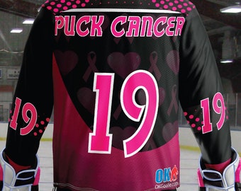 FIRST SEASON Allen Americans Pink Breast Cancer Awareness Ice Hockey Jersey  CHL