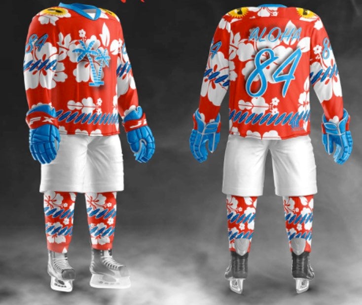 Hawaiian hockey shirt Clearance