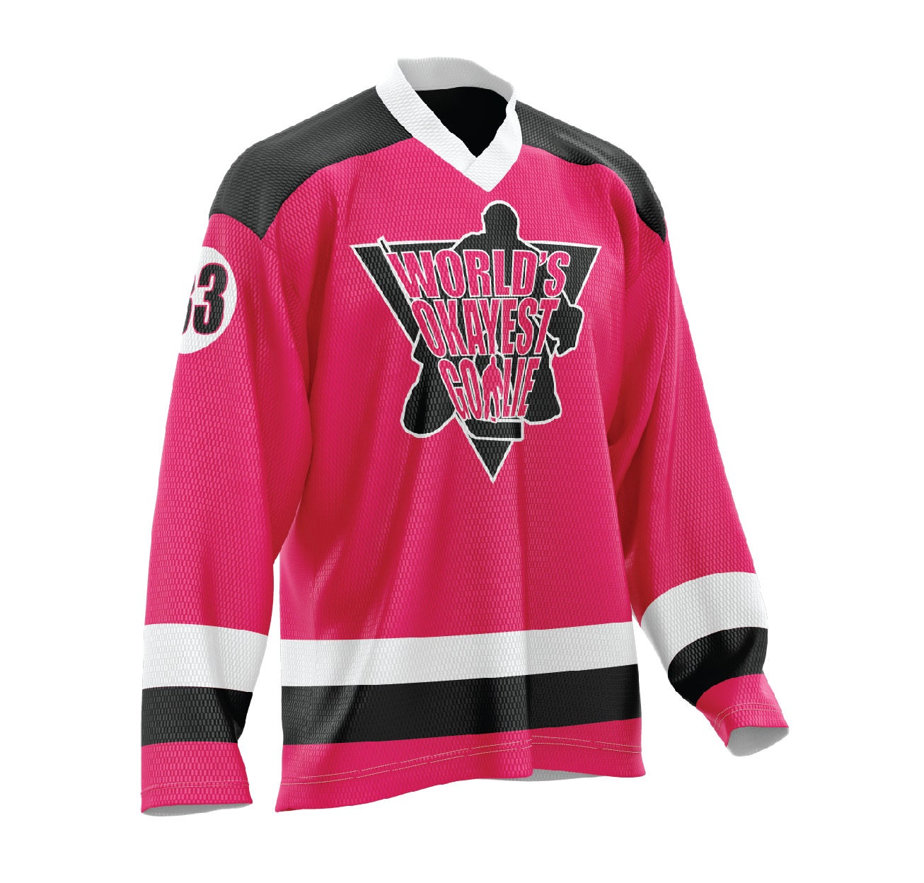 pink hockey jersey