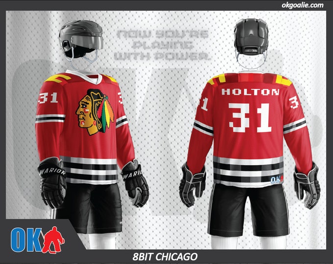 8bit Chicago Hockey Jersey