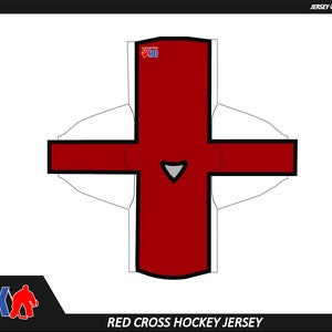Red Cross Custom Hockey Jersey
