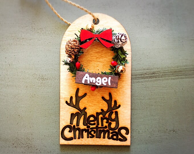 Mini wreath ornament
