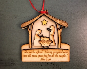 Bible ornament-magnet no.1 - Good news - Christmas