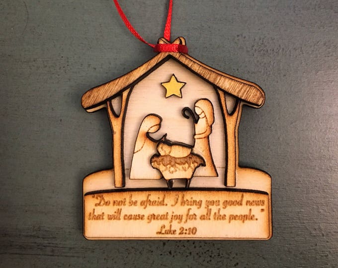 Bible ornament-magnet no.1 - Good news - Christmas