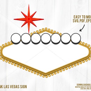 For Moms, Las Vegas Sign Blank SVG Mr. & Mrs. Engagement Wedding Monogram Vector Clipart Clip Art png. Download for Mac + PC
