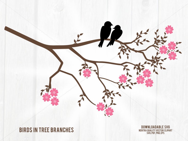 Download 80% Off Sale For Moms Tree Branches Love Birds SVG Wedding | Etsy