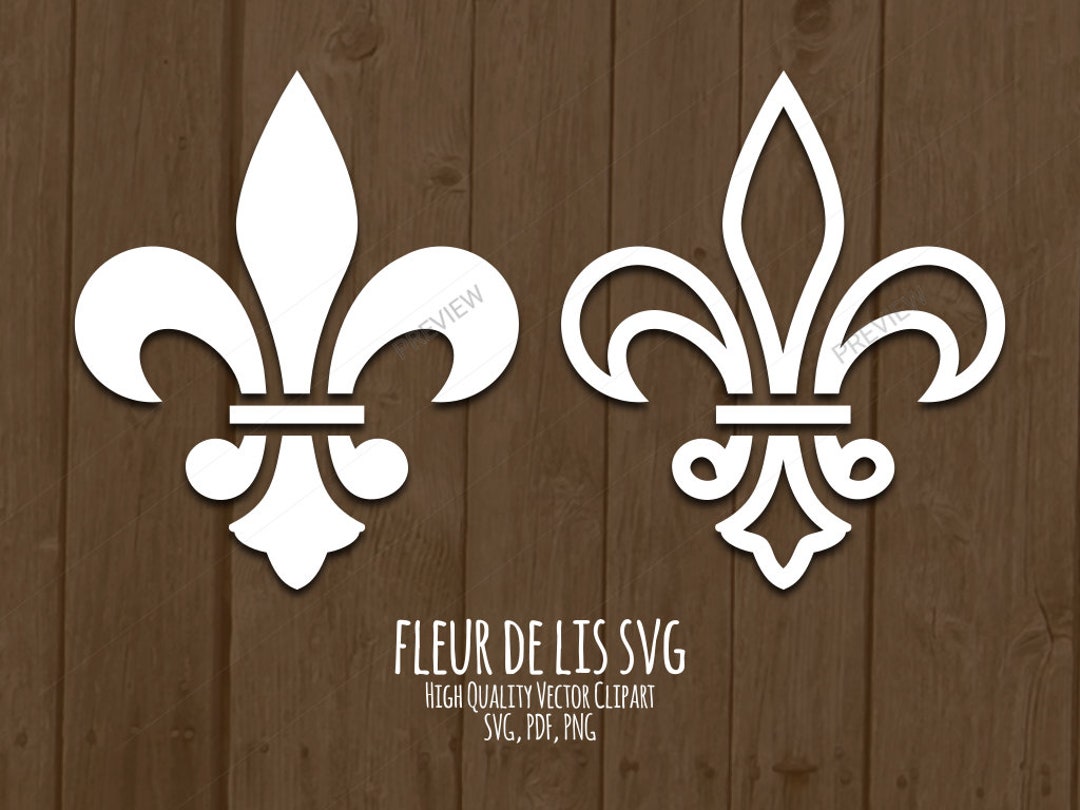 Fleur De Lis SVG, New Orleans, French Lily, Flower Lys Leaf PNG