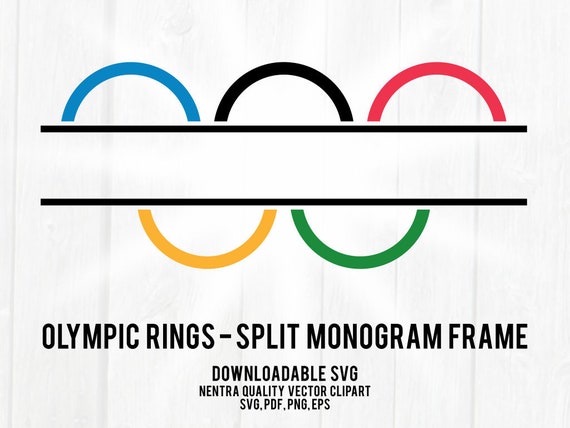 80 off sale for moms olympic rings logo split monogram frame etsy ireland