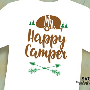 SVG Mr Happy Camper Cut File Iron On T-Shirt Mister Missus Mrs Camp Tribal Daddy Dad Husband Camping, Cricut Laser Cutting