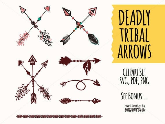 Download Free 80 Off Sale Crossed Tribal Arrows Svg Feather Curved Looped Etsy SVG Cut Files