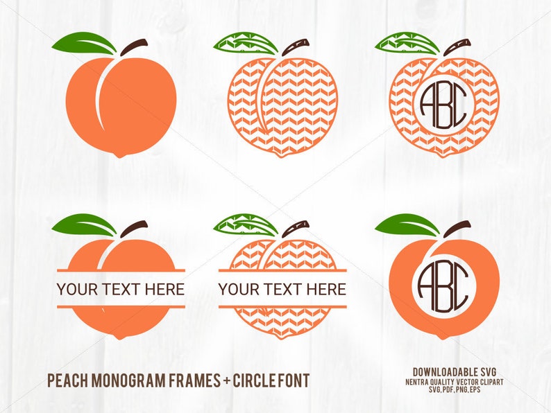 Download 80% Off Sale For Moms Peach Monogram SVG Peaches Split ...