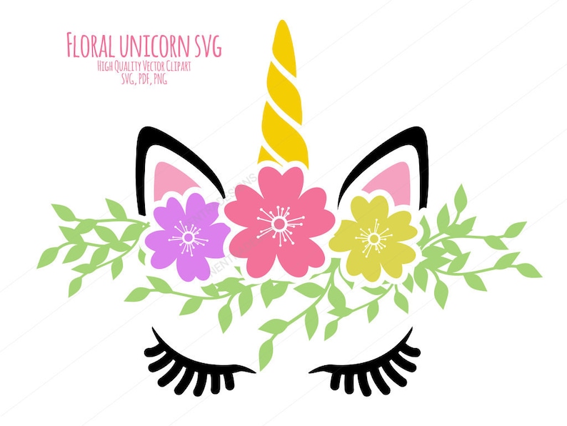 Download 80% Off Sale For Moms: Flower Unicorn SVG Bouquet Tiara Home | Etsy