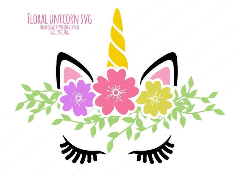 Download 80% Off Sale For Moms: Flower Unicorn SVG Bouquet Tiara Home | Etsy