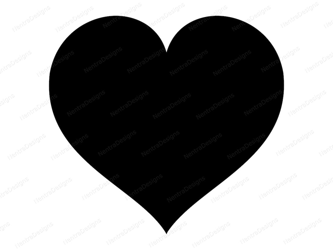 Perfect Heart Shape SVG Digital Download SVG, Png, Jpeg, Pdf, Dxf ...