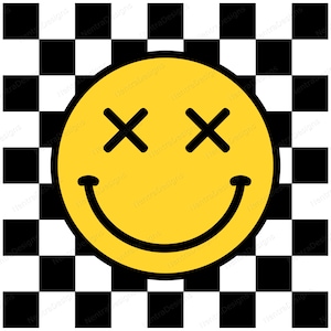 Smiley face x eyes - Etsy 日本