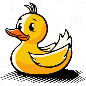 Rubber Duck SVG, Bath Toy for Kids, Baby Duck, png, jpeg, pdf, dxf, Instant Download, Vector Clip Art Cricut File