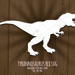 Tyrannosaurus Rex SVG, T-Rex Dino PNG pdf dxf Camisa de dinosaurio Iron On. Descarga instantánea para Mac + PC, licencia comercial incl.
