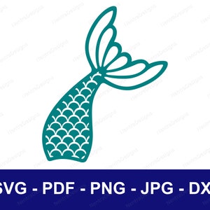 Meerjungfrau Schwanz mit Fischschuppen blau runde Form SVG, png, jpeg, pdf, dxf, Instant Download, Vektor Clip Art geschnitten Datei, Cricut