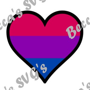 4/couche de couleur Bi fier drapeau coeur