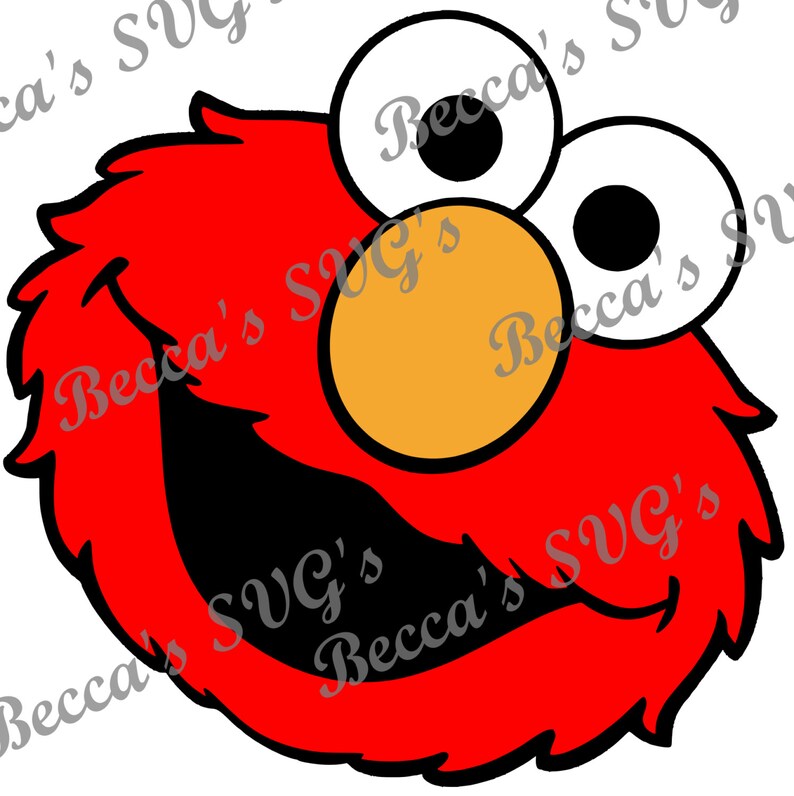 Download Elmo Head 4 color/layer SVG | Etsy