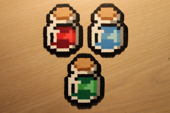 Potion Pixel Art Bead Sprites de the Legend of Zelda série