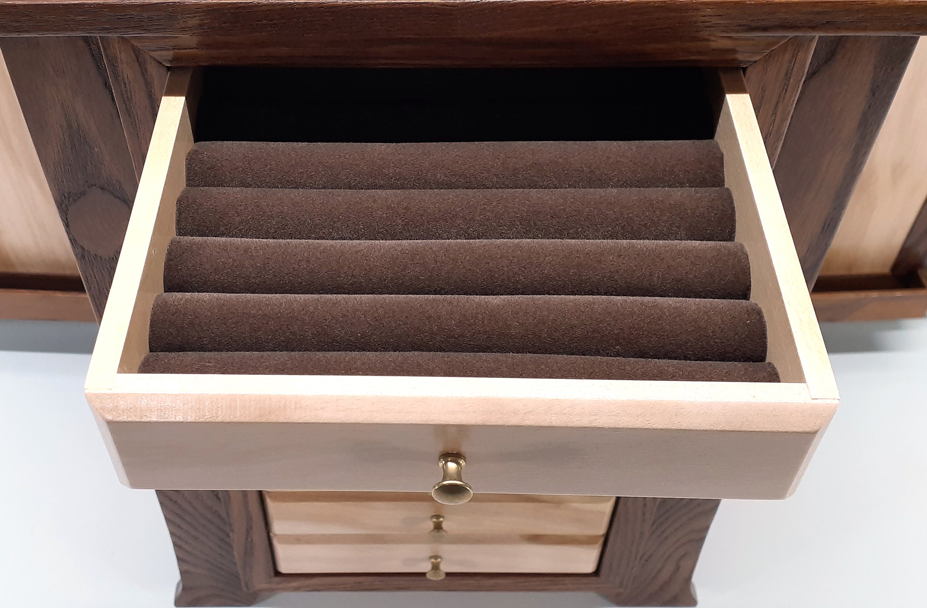 8Drawer Jewelry Box with Arched Legs Necklace holder with 8 Etsy