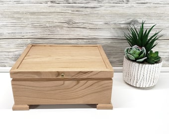 Wood Tea Box, Storage for Tea, Tea Organization, Kitchen Storage, Kitchen Organization