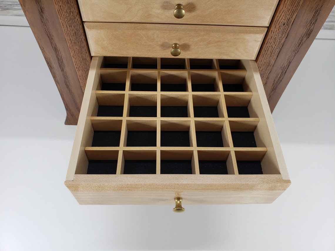 8Drawer Jewelry Box with Arched Legs Necklace holder with 8 Etsy