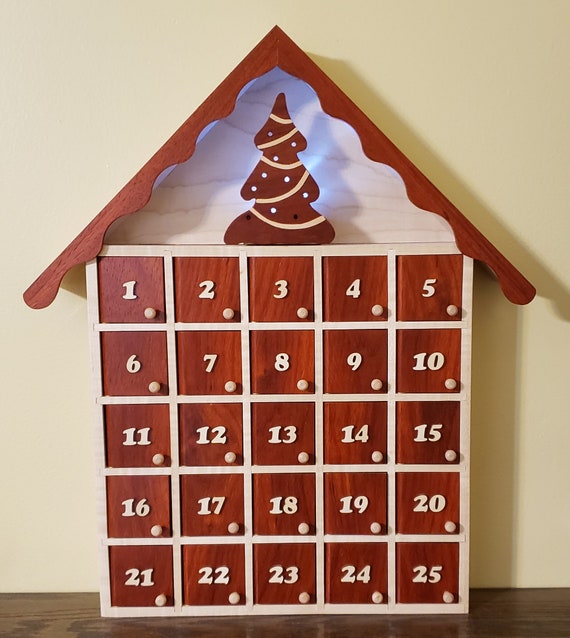 Christmas Advent Calendar Only One Left Wood Advent Calendar Advent Calendar With Doors Christmas Decorations Gift For Kids