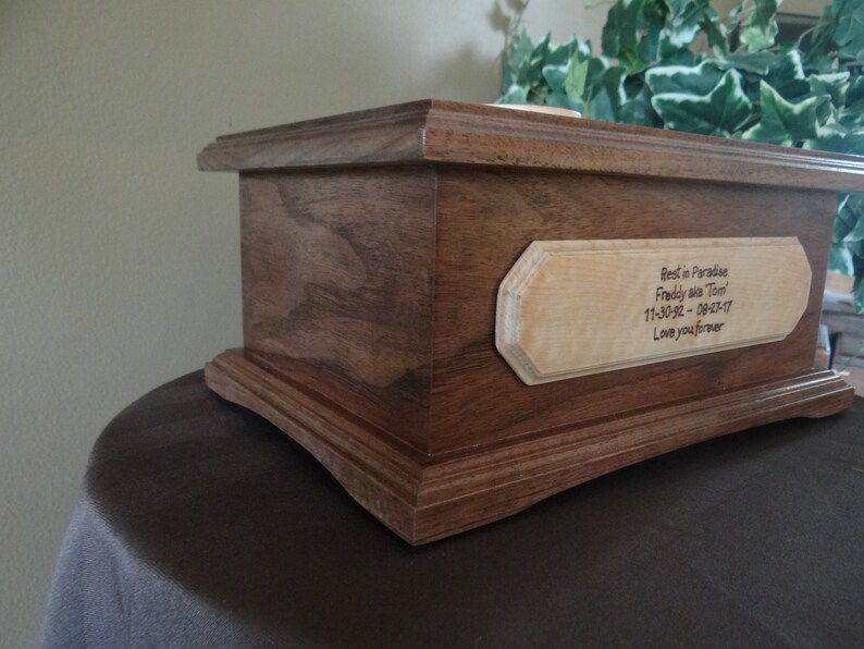 Companion Urn Wood Cremation Urn Companion Cremation Urn Etsy