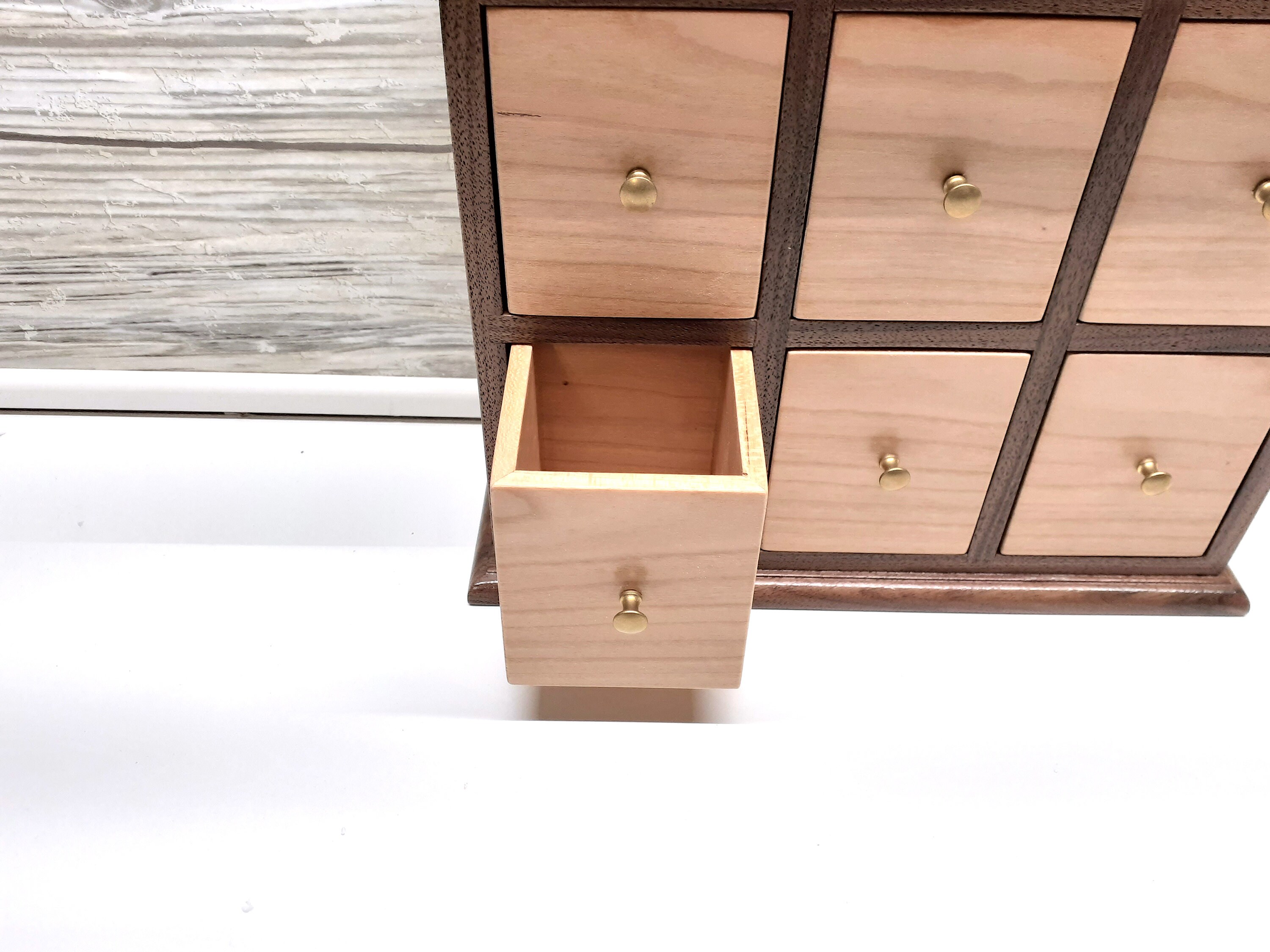 Vertical Wood Tea Box Storage for Tea Tea Organization Etsy