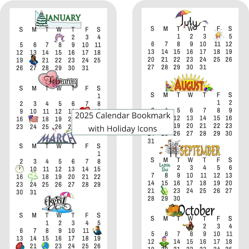2025 Laminated Calendar Etsy