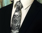 Skull Necktie – Skull Tie, Please read item description..