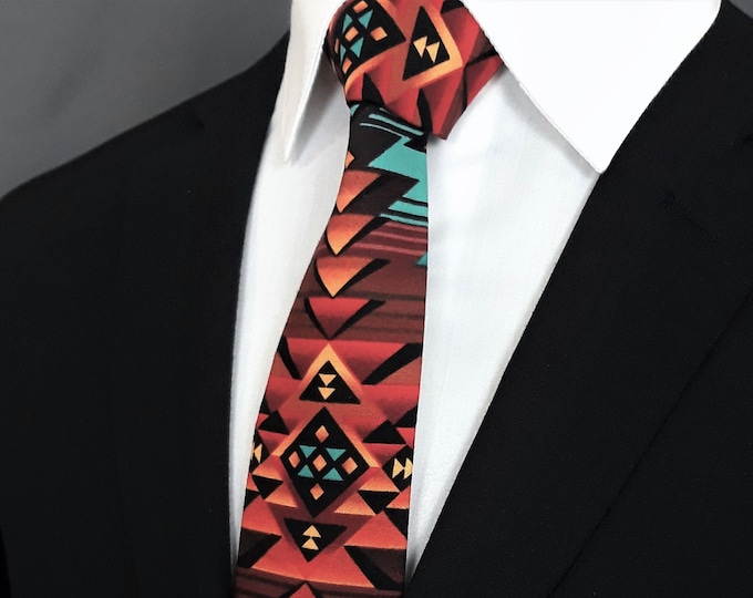 Native American Style Necktie – Necktie with Native American Design