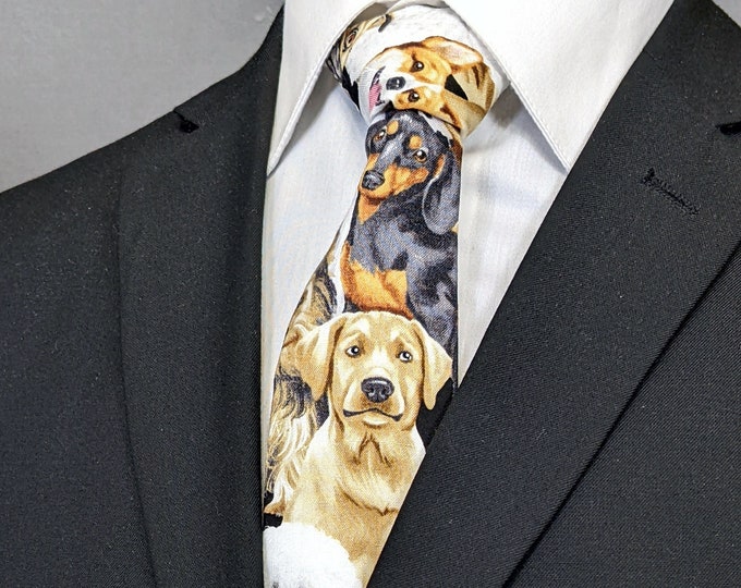 Neckties with Dogs – Men's scattered Dog Ties