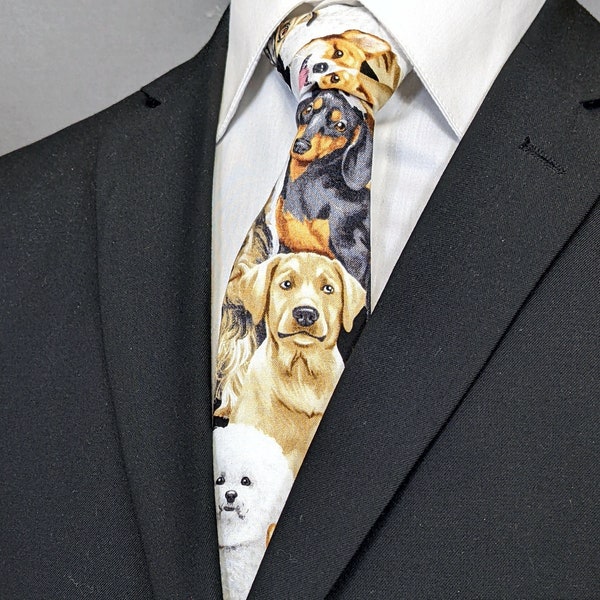Neckties with Dogs – Men's scattered Dog Ties