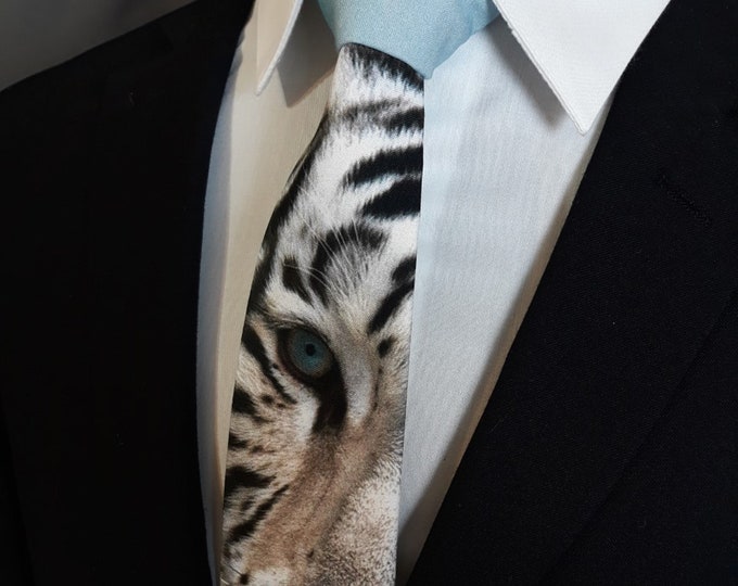 Eye of the Tiger Necktie – Mens Tiger Tie