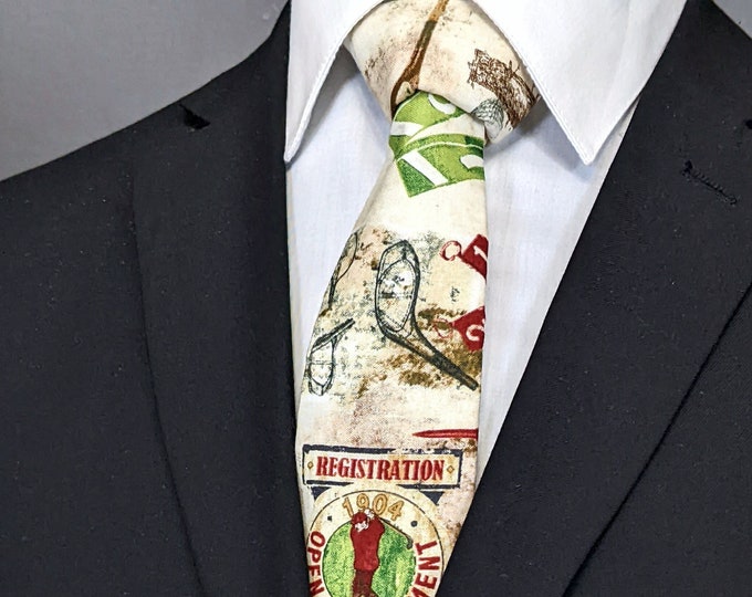 Golf Necktie – Men's Golf Themed Tie