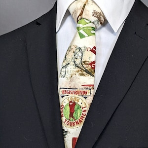 Golf Necktie – Men&#39;s Golf Themed Tie