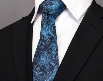 Blue Dragon Necktie – Dragon Tie