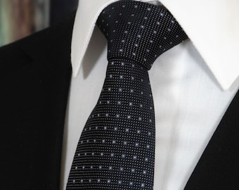 Black Tie Wedding – Mens Black Necktie for Weddings