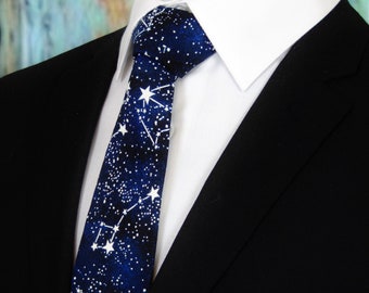 Constellation Tie – Mens Constellation Pattern Necktie.