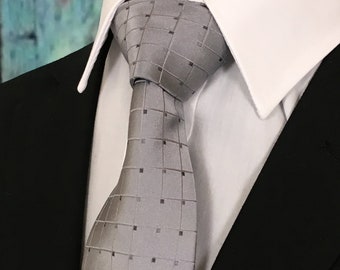 Necktie Silver – Mens Silver Ties