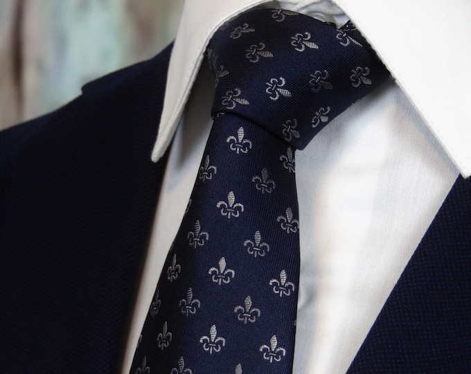 Silk Ties – Mens Fleur-de-lis Necktie