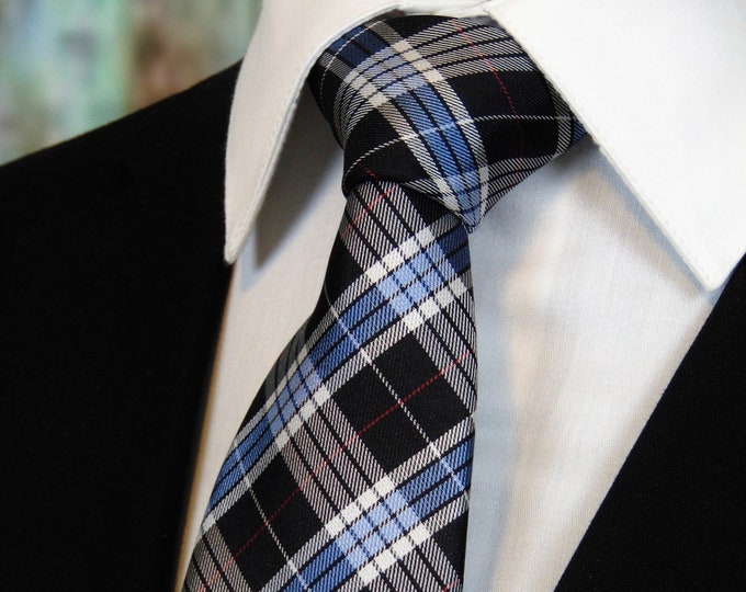 Plaid Necktie – Mens Silk Plaid Ties