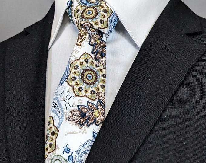 Floral Paisley Necktie – Ties with Floral Paisley Pattern